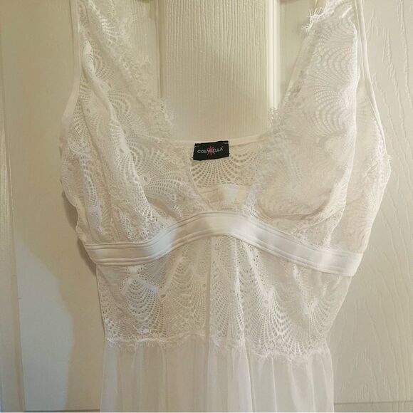 Cosabella White Lace Chemise - Picture 8 of 10